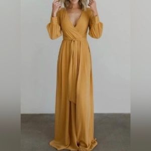 Baltic born mustard maxi dress